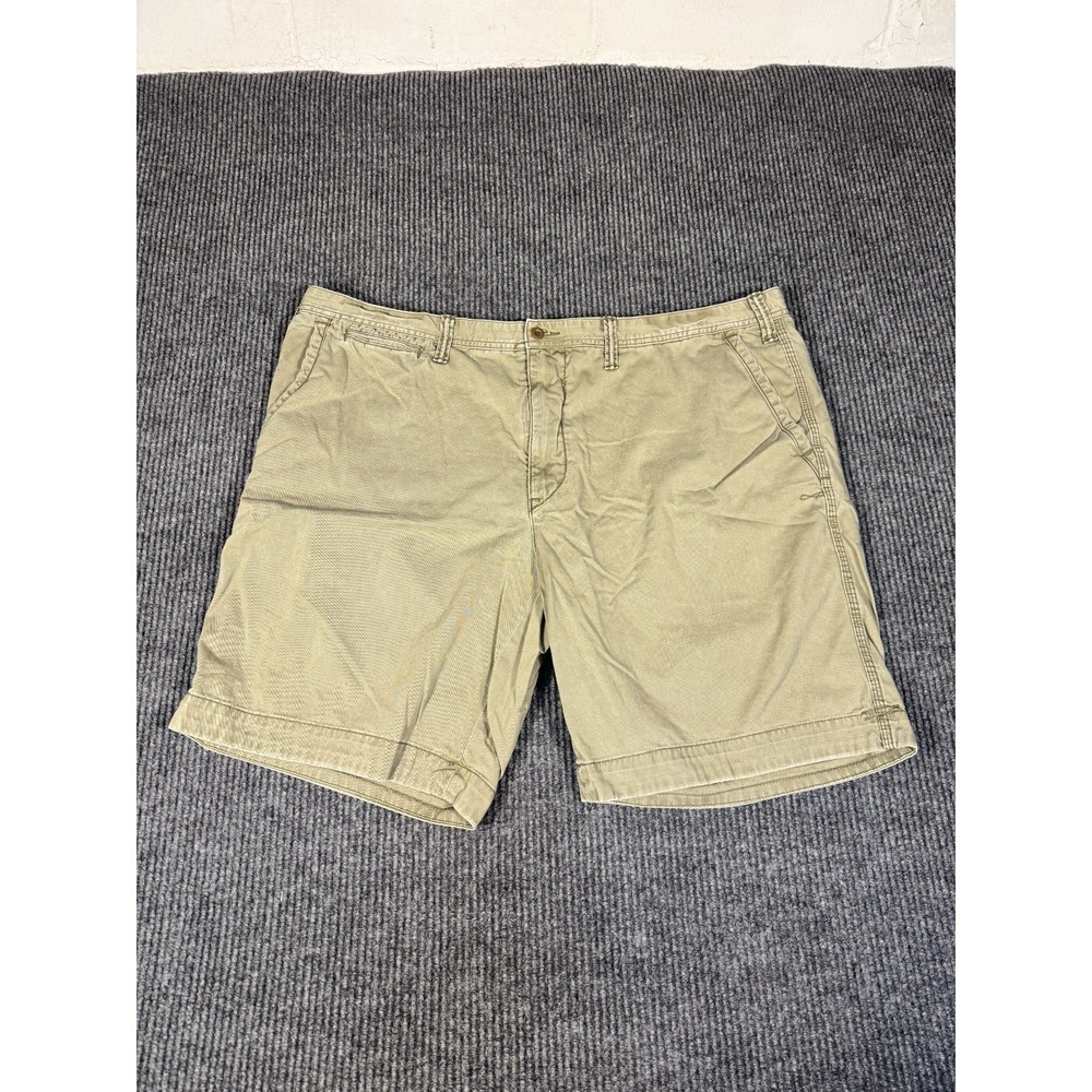 Polo Ralph Lauren Chino Shorts Mens Size 46B 46 Big Khaki Flat Front Classic Fit